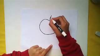 طريقة رسم تفاحة  حمراء باسهل طريقه how to draw a red appelle  in the eaesist way