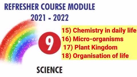 9th standard science || Refresher course module || English medium || Chapter 15 to 18 @Kanishai