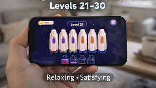Relaxing Magic Sort Gameplay | Levels 21–30 (So Satisfying to Watch)