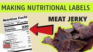 Can You Create Your Own Nutrition label for meat Jerky [ how to package beef jerky ]