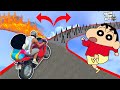 SHINCHAN Tried EXTREME BIKE CHALLENGE | GTA 5 [Funny]