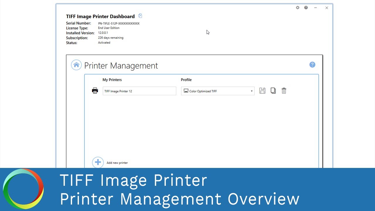 Printer Management Overview | TIFF Image 12 | PEERNET YouTube