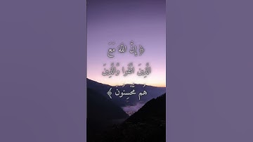 السورة:النحل القارئ: ماهر المعيقلي الاية: 128
