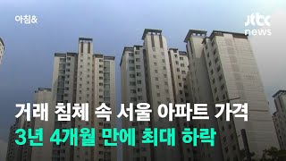 거래 침체 속 서울 아파트 가격 3년 4개월 만에 최대…