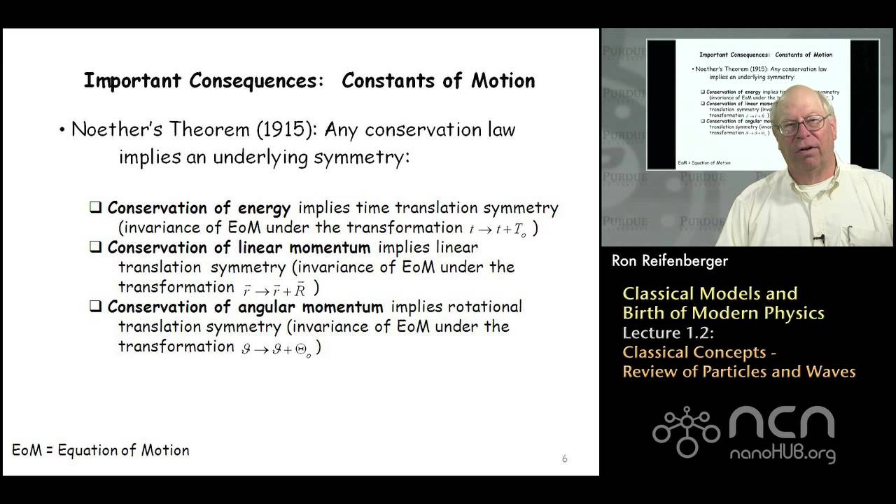 Purdue PHYS 342 L1.2: Classical Models: Classical Concepts - Review of Particles and Waves