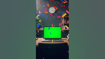 Leptop on table #leptop #office # #greenscreen #edit #leptop #display #viral #video #greenscreenai