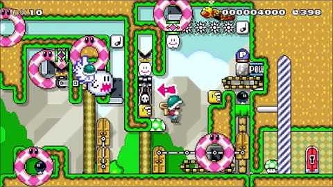 Super Mario Maker - One Screen Puzzles MECHANICAL MARIO
