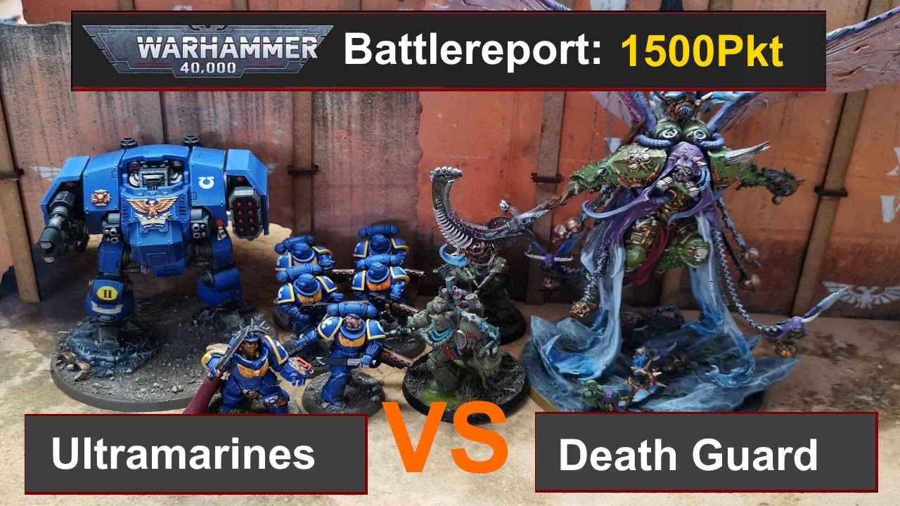 Warhammer 40k Battle Report: Imperial Fists vs. Necrons 1500Pkt. 9Edi deutsch