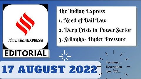 17th August  2022 | Gargi Classes The Indian Express Editorials and Ideas Analysis | By R.K. Lata