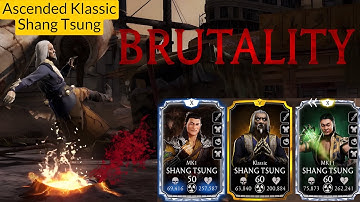 Ascended Klassic Shang Tsung FW Gameplay Review MK Mobile | Team MK1, MK11 & Klassic Shang Tsung