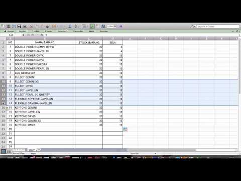 Video: Cara Memaparkan Sel Tersembunyi Di Excel