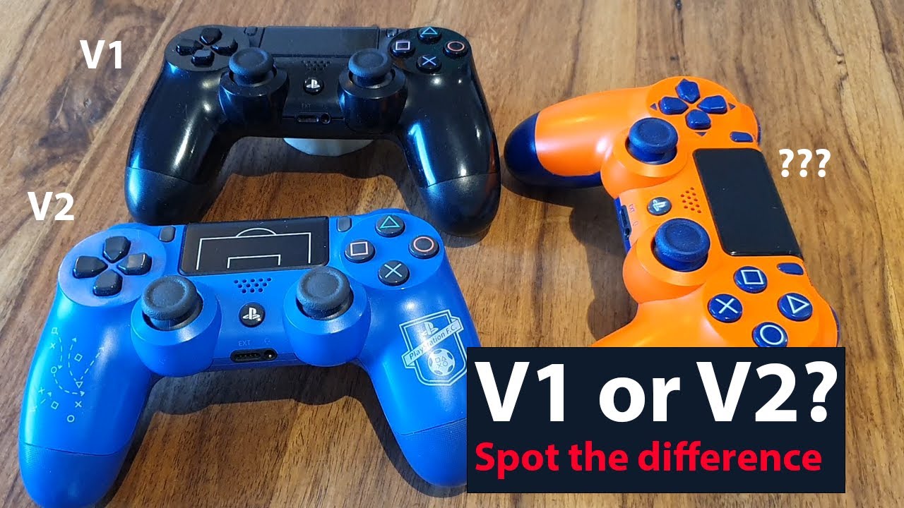 Stærk vind ecstasy Sind How to see the difference between V1 and V2 of the PS4 controller - YouTube