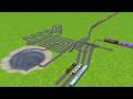 III RAILS PASSING FROM 💲SQUARE RAILROAD TRACKS ZIG ZAG TRACKS || trains beamng
