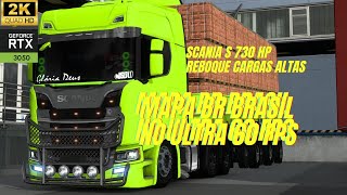 EURO TRUCK SIMULATOR 2 // MAPA BR BRASIL SCANIA S 730 HP EPISODIO 2