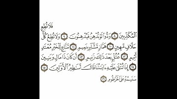 سورة القلم 2 القسم الثاني تكرار كيفي من .. فلا تطلع المكذبين .. إلى .. سنسمه على الخرطوم