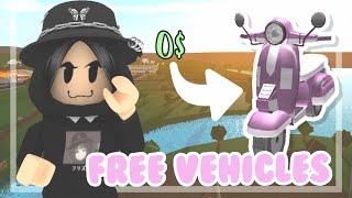 HOW TO GET FREE VEHICLES ON BLOXBURG ₊˚