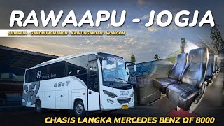 BUS LANGKA DI INDONESIA, TAPI RUTENYA NANGGUNG | Trip PO BEsT Medium MERCY OF 8000 Rawaapu - Jogja