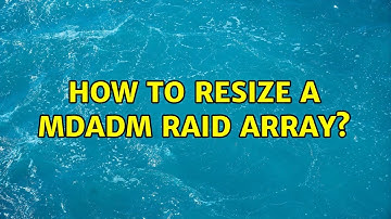 Ubuntu: How to resize a mdadm RAID array?