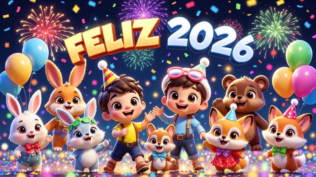 🎵 Feliz 2026 🎵 Canción de Año Nuevo para Niños