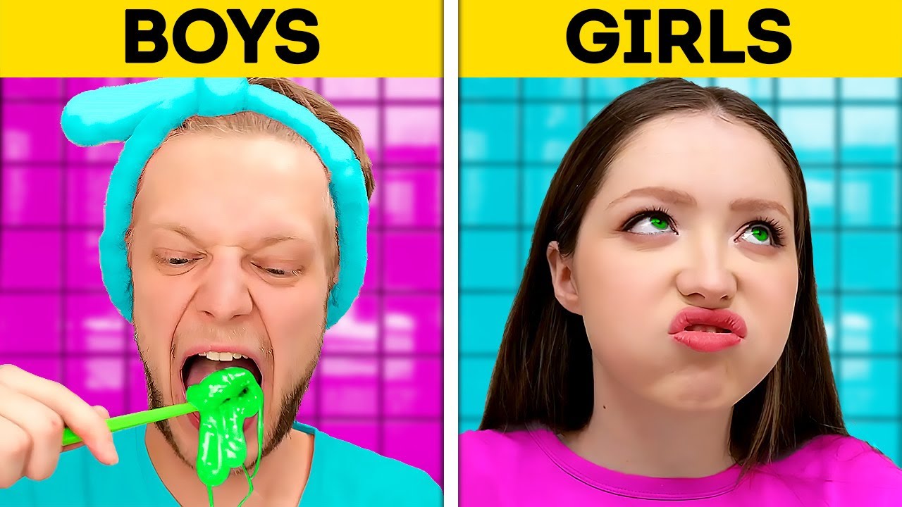 GIRLS VS. BOYS CHALLENGE || Funny Moments And Awkward SItuations Everyone Can Relate To