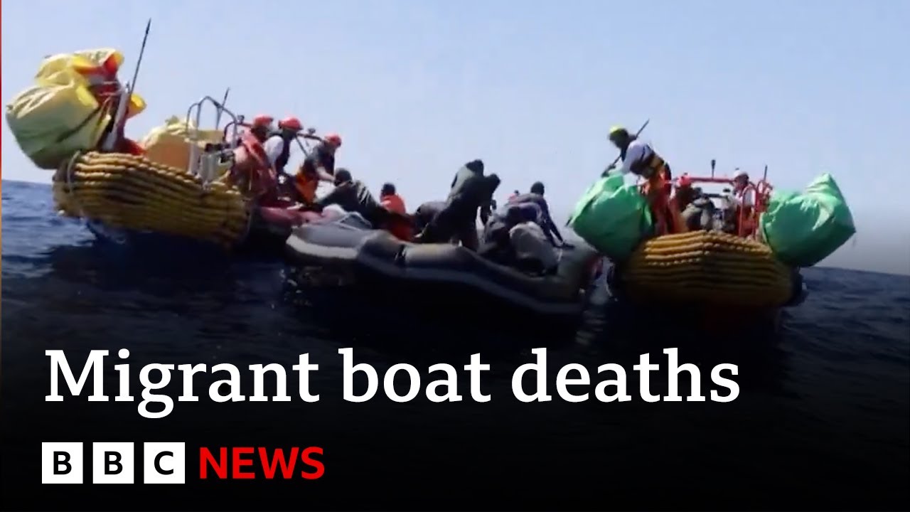 At least 60 die of hunger and dehydration on Mediterranean migrant boat | BBC News