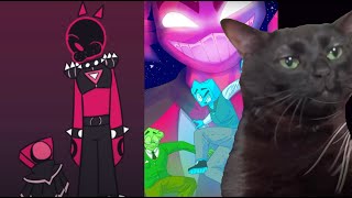 All the Just Shapes and Beats characters Zoning out! [Cat Meme]