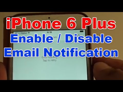 how to turn off email notifications on iphone 6