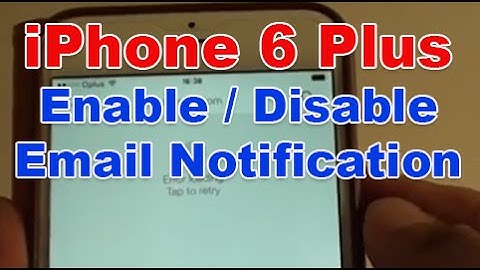 iPhone 6 Plus: How to Enable / Disable Email Notification