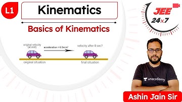 JEE Physics: Kinematics L1 | Basics of Kinematics | JEE 24x7 | Ashin Jain Sir