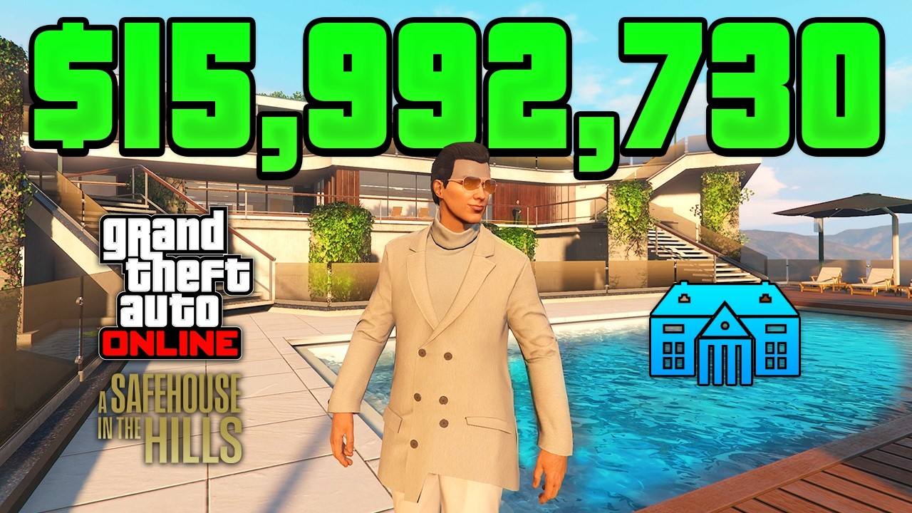 CUSTOMIZING THE NEW $15M MANSION IN GTA ONLINE! (Safehouse In The Hills DLC)