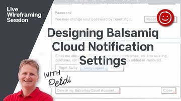 Designing Balsamiq Cloud Notification Settings - Wireframing with Balsamiq