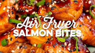Air Fryer Salmon Bites { Quick & Easy! } | Supergolden Bakes