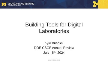 DOE CSGF 2024: Building Tools for Digital Laboratories