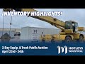 Motleys industrial 2 day construction equipment and truck public auction