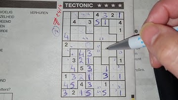 (#2415) Wednesday. Tectonic01 Sudoku puzzle. Bonus Extra edition. 03-03-2021 Extra part 4 of 4