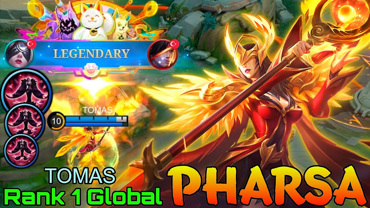 Legendary Pharsa Deadly Mage - Top 1 Global Pharsa by TOMAS - Mobile Legends
