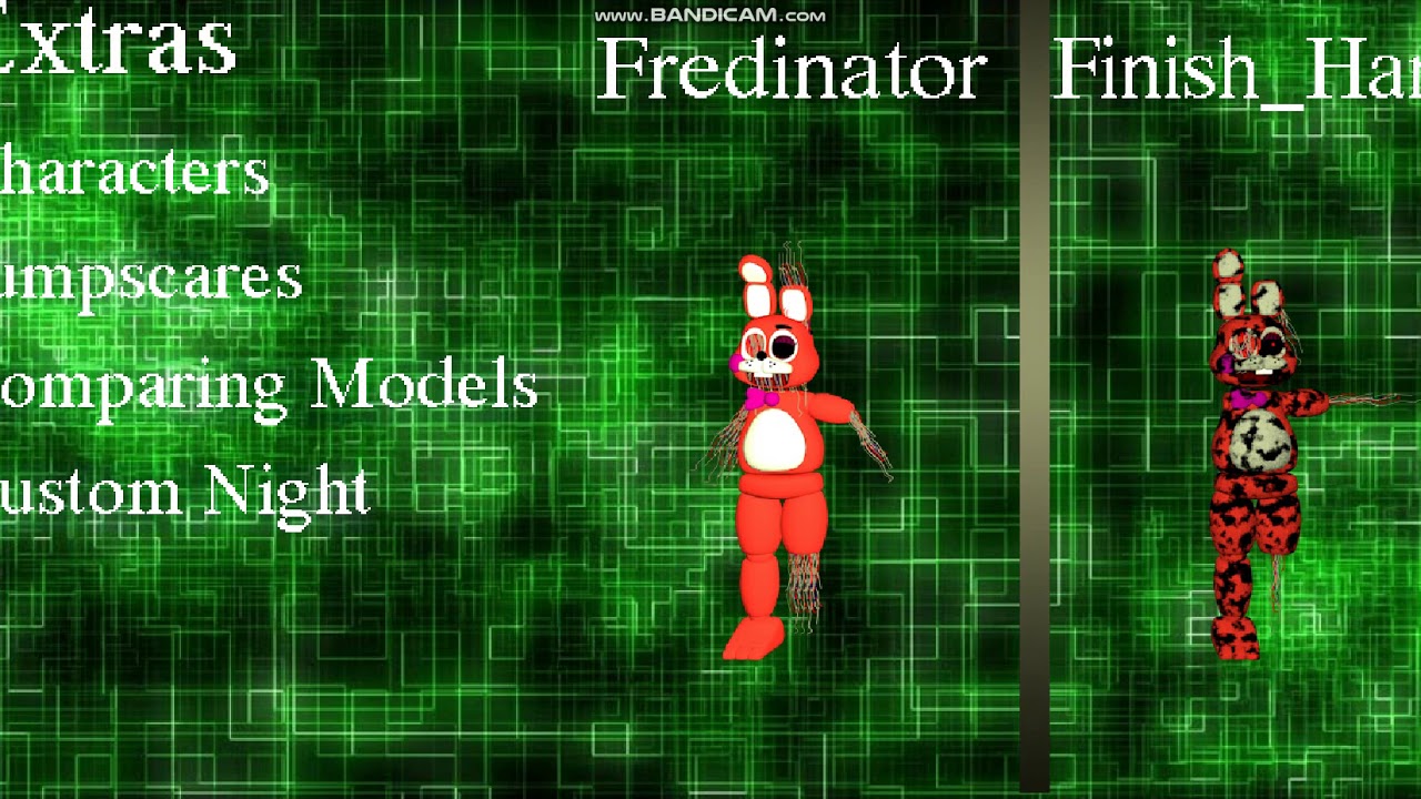 five-nights-at-bradly-s-2 extra смотрим все скримаки и персонажей