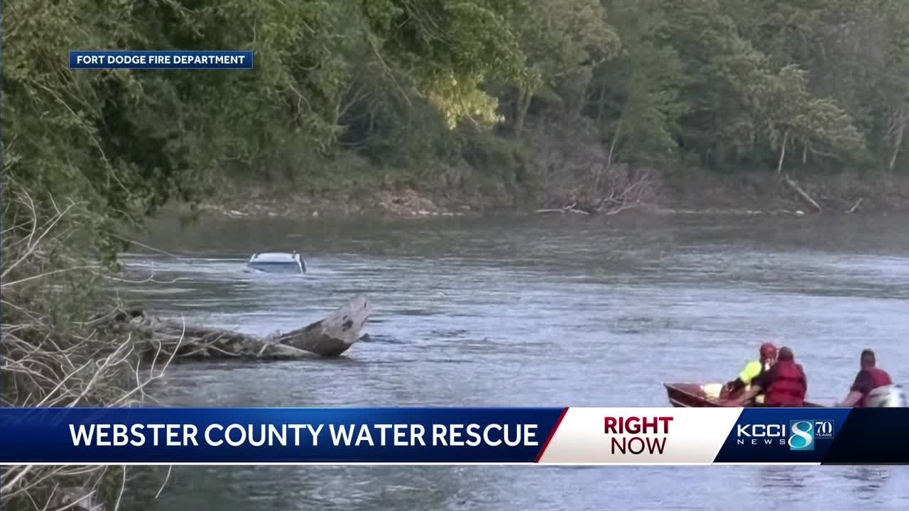 Fort Dodge Fire Department pulls 1 from van in river