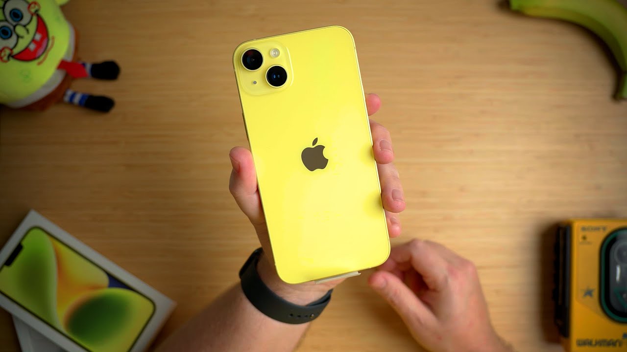 Aqui está o iPhone 14 Plus amarelo! - YouTube