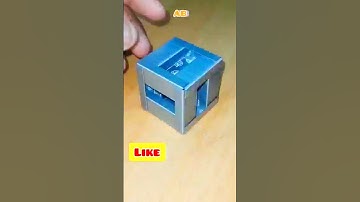 Ingenious idea from stapler pin! how to make cube #diy #ideas #creative