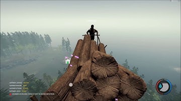 duo log sled flying glitch (the forest)