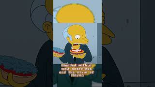 Mr. Burns made a meatless burger
