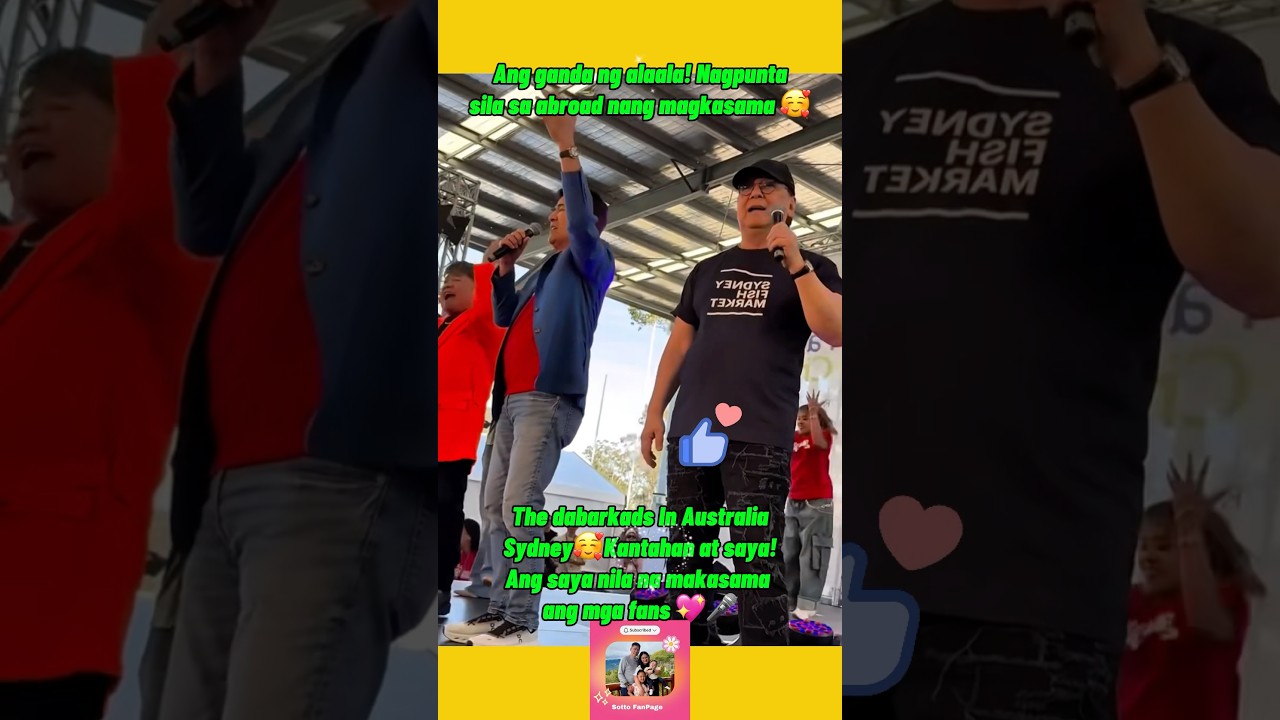 Vic Sotto at dabarkads Kantahan sa Sydney! 🎤💖 