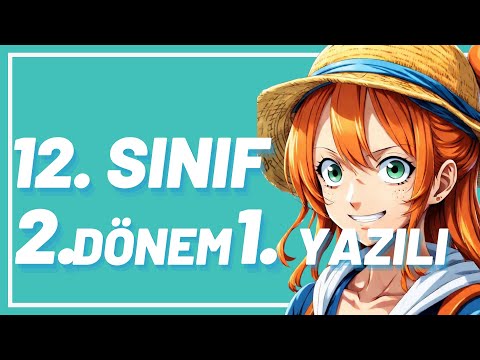 12. SINIF İNGİLİZCE 2. DÖNEM 1. YAZILI