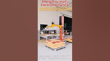 HeNan 25 Kg Corn Grits Palletizing,350 Packs/h#palletizing robot #palletizer #industrialrobot