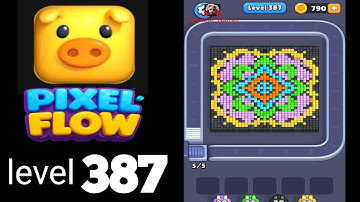 Pixelflow level 387 Guide Walkthrough Solution