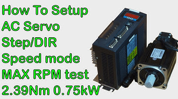 How To Setup Chinese AC Servo Motor 80ST-M02430 - Step/Dir Position and Analog Speed Control Modes