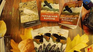 Обзор на Оракул Городской Вороны + 2 таро колоды + мини гадание на оракуле.