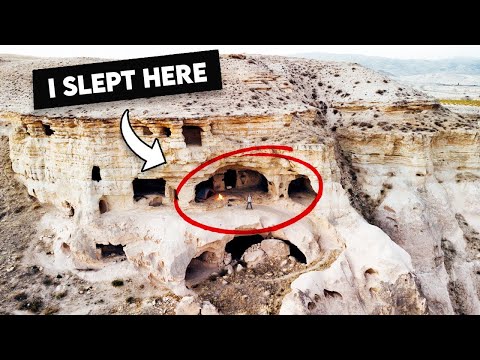 Solo Camping in a Cappadocia CAVE CASTLE