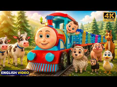 Train Choo Choo Song for Kids | Sim Sim Kids Nursery Rhymes